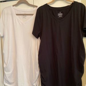 Maternity fitted t-shirts - price includes both